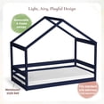 thumbnail image 5 of Little Seeds Trellis House Toddler Bed , Deep Blue, 5 of 12