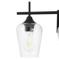 thumbnail image 5 of MLiAN 21 in. 3-Light Matt Black Vanity Light with Glass Shade, 5 of 5