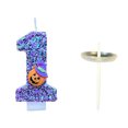 thumbnail image 2 of Luxcidy Halloween Birthday Candle, Pumpkin Head Digital Candle Cake Decoration, 3D Blue Flash Cupcake Topper Decoration Candle, Cake Topper, Birthday Celebration Supplies (1), 2 of 7