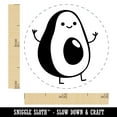thumbnail image 2 of Friendly Avocado Buddy Self-Inking Rubber Stamp Ink Stamper - Pink Ink - Mini 1/2 Inch, 2 of 7