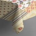 thumbnail image 3 of Pioneer Flower Floral Print Pattern Rectangle Tablecloth 60"x84",Waterproof Polyester Rectangle Table Cloth, Wipeable Spillproof Polyester Tablecloth for Dining, Camping, Indoor and Outdoor, 3 of 5