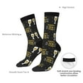 thumbnail image 6 of Honeii Happy New Year Print Adult Socks,Crew Socks,Casual Calf Socks,Daily Wear Socks for Men & Women, Perfect for Sports, Casual and Everyday Use, 6 of 6