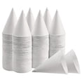 thumbnail image 1 of White Paper Cone Cups, Snow Cone Cups,coated Leakproof Cone Paper Cups For Slush, Shaved Ice, Water, 1 of 5