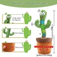 thumbnail image 4 of Un Jouet cactus Parlant Pouvant Être Chargé, Enregistré et Répété. Convient au Modificateur de Voix en Espagnol, en Anglais et en Arabe DMH, 4 of 7