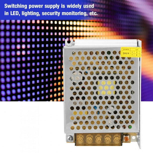 110V-220V AC 24V/2A FUENTE DE ALIMENTACIÓN CONMUTADA REGULADA Universal, Convertidor de Voltaje del Controlador de Fuente de Alimentación Conmutada de Tira para Luz de Tira LED