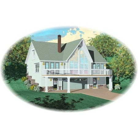 The House Designers: THD-8115 Builder-Ready Blueprints to Build a Beach House Plan with Basement Foundation (5 Printed Sets)