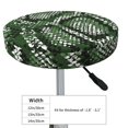 thumbnail image 4 of Daiia Green Snakeskin Stool Covers Round,Round Bar Stool Covers Waterproof Bar Chair Covers Washable Stool Cushion Slipcover for 12-14 Inch Chair-12 inch, 4 of 7