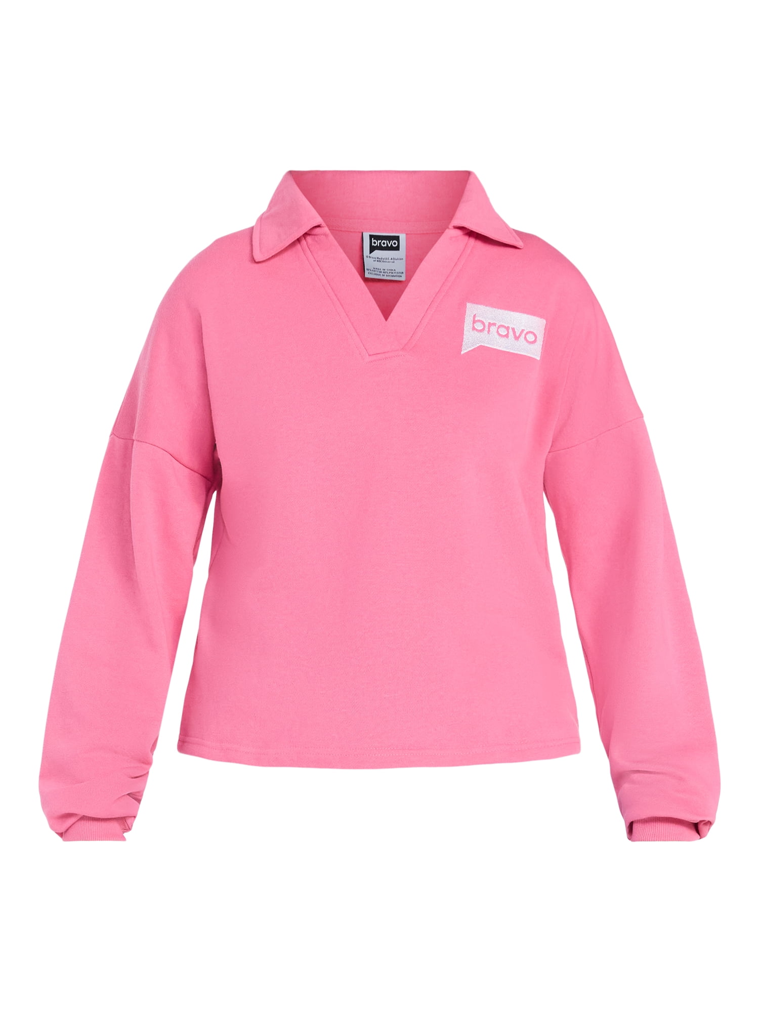 Bravo Women's Graphic Sweatshirt with Long Sleeves, Sizes XXS-XXL