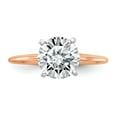 thumbnail image 3 of 14k Rose Gold 1/2ct. 5mm Moissanite Solitaire Engagement Ring Size 6, 3 of 5