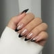 thumbnail image 4 of Press On Nails BtartBox con punta francesa, corto, almendra, cisne negro, 4 of 8