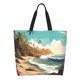 thumbnail image 1 of Disketp Coastal Palm Beach Bolsa Tote Estampada para Mujer, Bolso de Hombro y de Mano para Compras y Viajes, 1 of 8