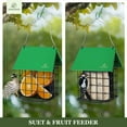 thumbnail image 4 of Kingsyard Double Suet Feeder, All Metal, Outdoor Hanging Cage Bird Feeder for Wild Bird, Green, 4 of 8