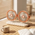 thumbnail image 6 of Miwamany Tower Dual Head Desktop Fan Multifunctional Oscillating Fan for Home Office Bedroom Table Personal Cooling with Type-C Charging, 6 of 7
