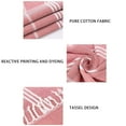 thumbnail image 5 of FastXmas Turkish Beach Towel, Cotton Prewashed White Stripes Beach Towel with Tassels, Sand Free Quick Dry Beach Blanket Oversized Lightweight Soft Peshtemal Towel for Travel Vacation(39"x71"), 5 of 7