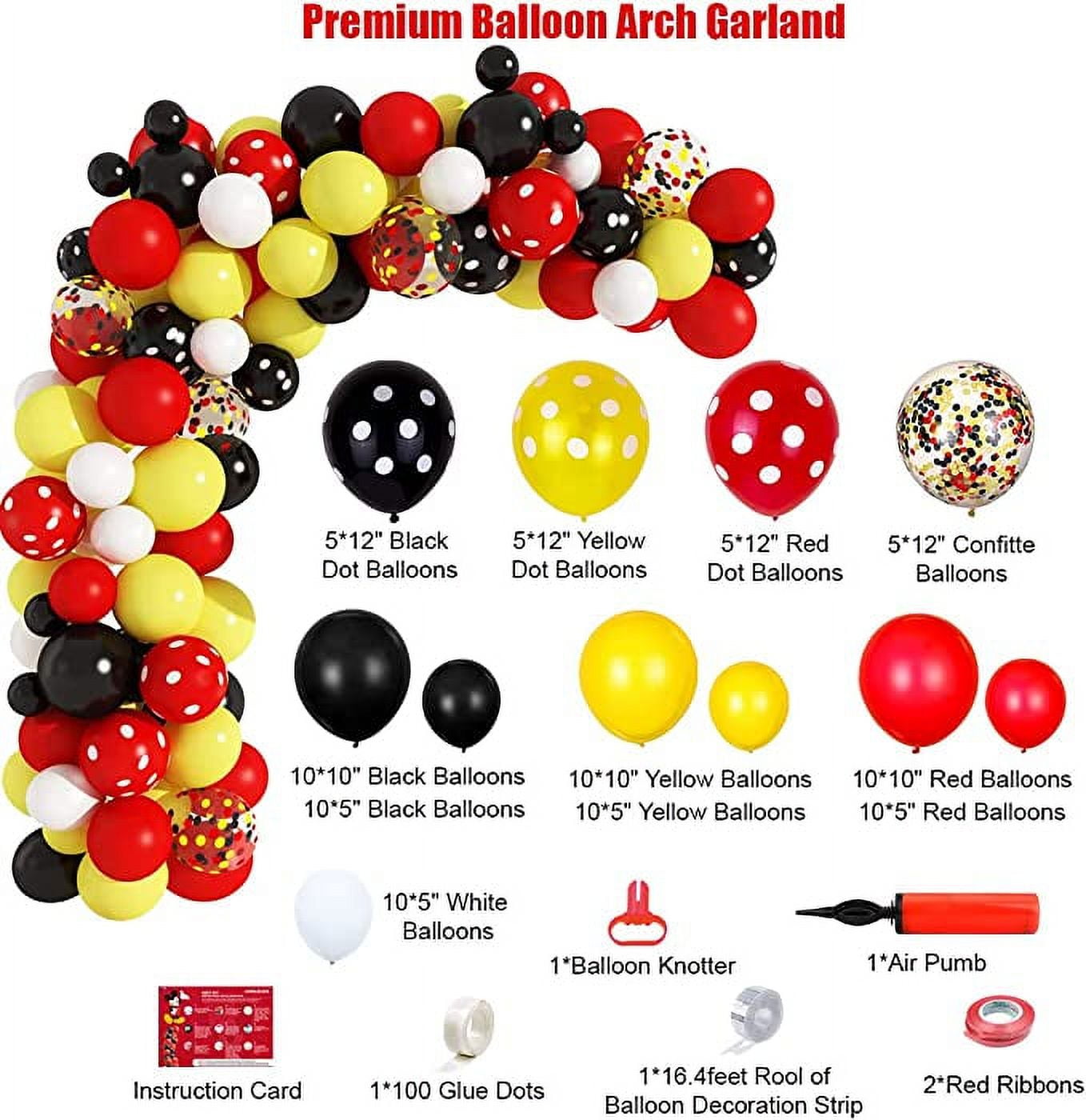 Sparkles Hub M - Mouse Party Decoration Kits Latex Popular Characters, 281 Pieces