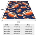 thumbnail image 5 of Yibo Football Theme Blanket Flannel Soft and Comfortable Anti-static Bed Sofa Blanket, 5 of 9