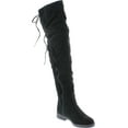 thumbnail image 7 of Chase & Chloe Maggy-1 Women's Thigh High Drawstring Low Chunky Heel Boots, 7 of 7