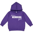 thumbnail image 2 of Inktastic Just a Nebraska Girl Born and Raised Toddler Hoodie, 2 of 4
