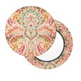 thumbnail image 2 of Honeii Indian Paisley 1 Bar Stool Covers – Perfect Fit for 12" to 14" Round Stools, Crease-Resistant, Stretchy, Washable & Dustproof Seat Slipcovers-14 inch, 2 of 7