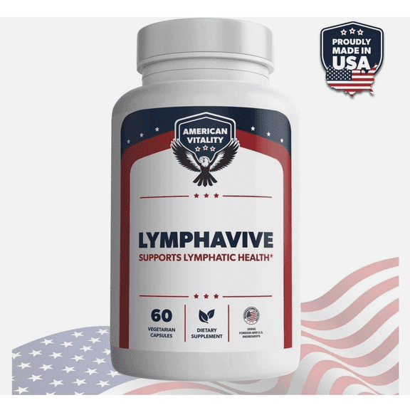 American Vitality LymphaVive Lymphatic Drainage Supplements for Men & Women - Lymphatic Support