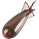 thumbnail image 1 of KAIYANG Alimentadores de pesca Spomb Rocket Shape Alimentadores de pesca Flotador Soporte de cebo Herramienta de aparejos (Marrón S) L marrón, 1 of 5