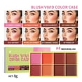 thumbnail image 3 of 8-Color Cream Highlighter Palette For Older Women,Lightweight Waterproof Face Highlighter For Dry,Mature Skin,Luminous Dewy Finish With Brush,8g*8, 3 of 4