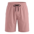 thumbnail image 4 of KIHOUT Men's Solid Quick-Dry Swim Trunks - 95% Polyester 5% Spandex, Elastic Drawstring Waist, Mesh Lined with Pockets for Beach, Pool and Active Wear, 4 of 9