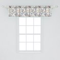 thumbnail image 2 of Ambesonne Forest Window Valance, Woodland Nature Birds Trees, 42" x 12", Coconut and Multicolor, 2 of 3
