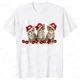 thumbnail image 1 of Camiseta Kawaii de gato de Navidad para mujer, camiseta de manga corta Harajuku, Camisetas de moda Y2k, ropa Ulzzang para mujer, 1 of 5