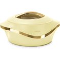 thumbnail image 1 of Casserole for Kitchen | Inner Stainless Steel Casserole | Keeps Food hot & Fresh Chapati, Roti, Biryani | Kitchen Item Set of 1 (2000 ml), Ivory, 1 of 7