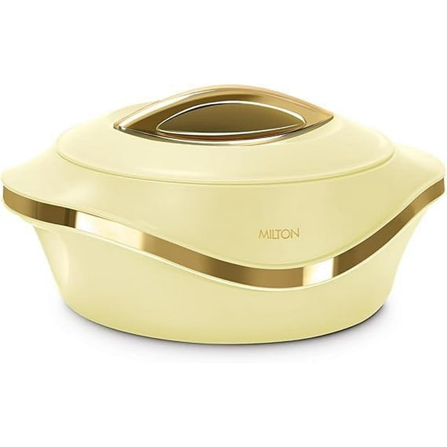 Casserole for Kitchen | Inner Stainless Steel Casserole | Keeps Food hot & Fresh Chapati, Roti, Biryani | Kitchen Item Set of 1 (2000 ml), Ivory