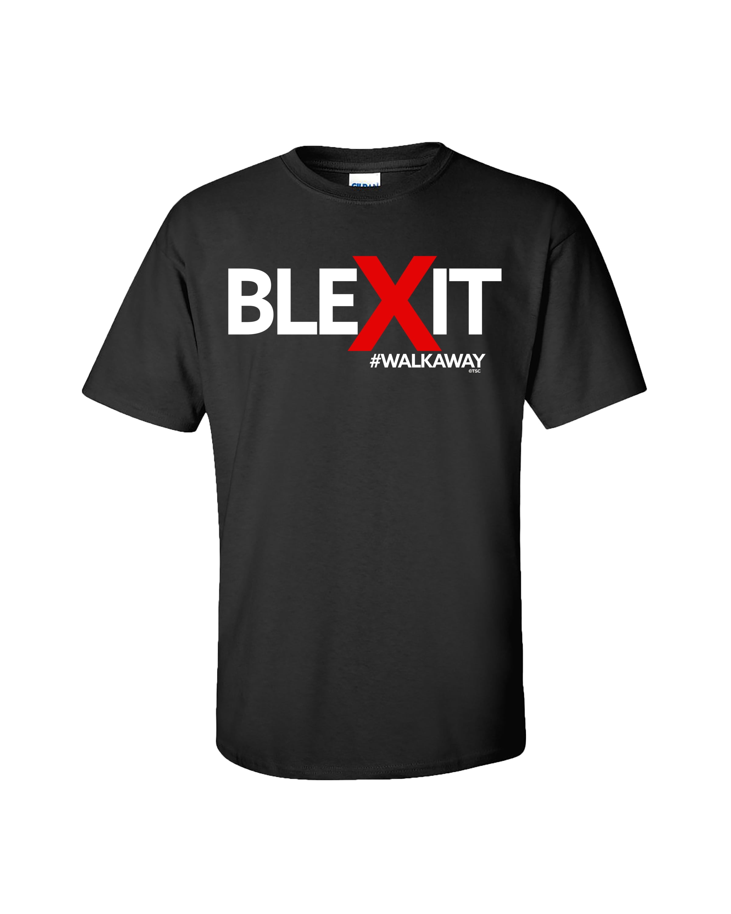 Political Blexit #Walkaway Adult Short Sleeve Tee Shirt Black - Bild 7 von 14