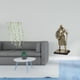 thumbnail image 2 of Elegante arte mural con enredaderas y escultura de caballero europeo. Decoración creativa para dormitorio, sala de estar, entrada, baño o fondo, 2 of 8