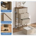 thumbnail image 7 of CONCETTA 4-Drawer Fabric Dresser Storage Chest for Bedroom, Closet, Storage Furniture for Adults, Khaki, 7 of 7