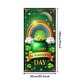 thumbnail image 3 of Decoraciones del Día de San Patricio Cortina de puerta del Día de San Patricio Adecuada para suministros de fiesta grandes Habitación Jardín Decoración de pared Decoración navideña Fondo Banners de fe, 3 of 6