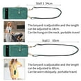 thumbnail image 6 of for Google Pixel 7 Pro Wallet Case, Crossbody Phone Purse with Card Holder for Women, Zipper PU Leather Carrying Cover Gift with Shoulder Strap Kickstand Anti-drop for Google Pixel 7 Pro - Green, 6 of 10