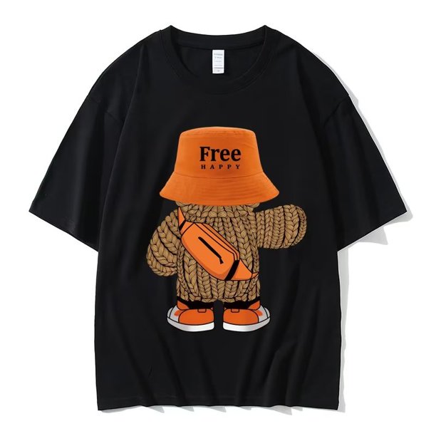 Camisetas Harajuku de gran tamaño para hombres, Camiseta de algodón, camiseta suelta con estampado fresco de Japón, camiseta de manga corta de Hip Hop, ropa de calle Unisex, Verano xuanjing unisex