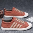 thumbnail image 4 of Men'S Low-Top Lace-Up Canvas Sneakers, Stylish And Comfortable Walking Shoes That Are Breathable And Perfect for Casual Wear, 4 of 7