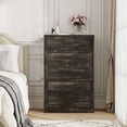 thumbnail image 2 of Vabches Farmhouse 5 Drawer Dresser with Metal Handle, Tall Wood Chest of Drawers for Living Room Bedroom,Dark Brown, 2 of 9