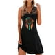 thumbnail image 1 of Vestidos de chaleco de encaje de playa estampados sin mangas casuales de moda de verano para mujer Fridja  hj4052, 1 of 5