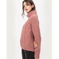 thumbnail image 2 of Suéter tejido grueso cuello alto AMAD Casual para mujer Talla XL, 2 of 5
