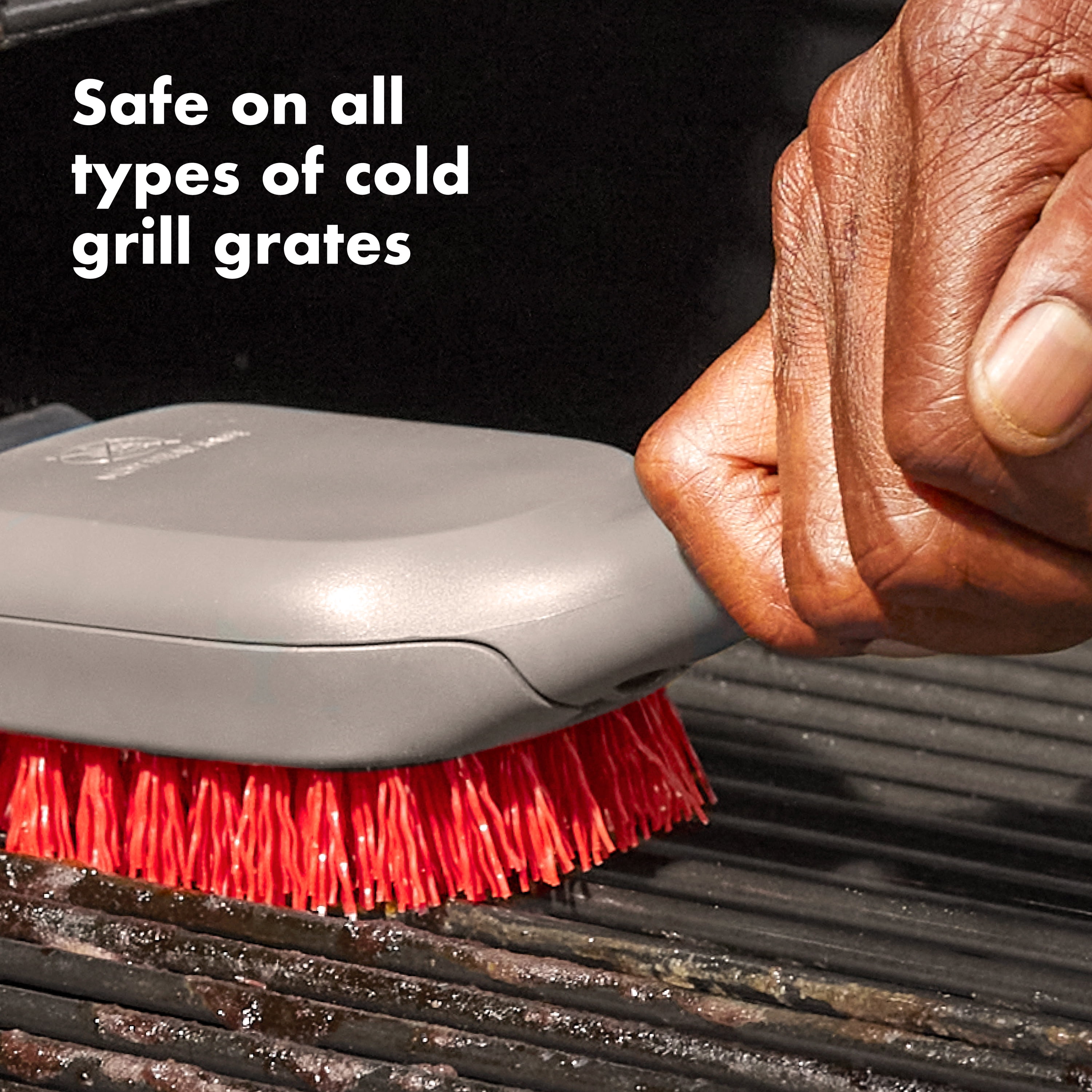 OXO Softworks Grilling Nylon 18.4" Cleaning Grill Brush, Grey