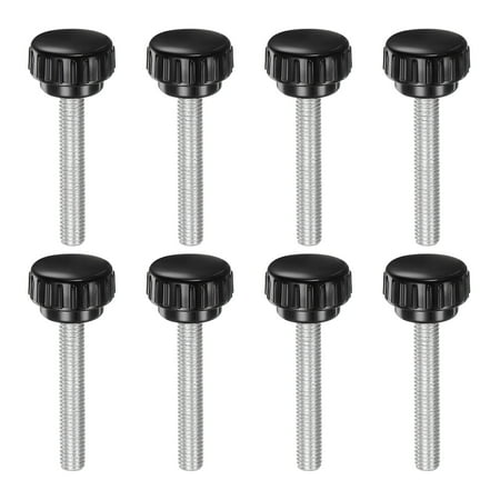 

Uxcell 8 Pieces Knurled Clamping Knobs M8 x 50mm Zinc Plated Carbon Steel Threaded Stud 30mm Head Thumb Screws