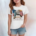 thumbnail image 2 of mgoYE 250th Anniversary USA Shirt Crew Neck Girls Boys American Flag Shirts USA Flag Stars Stripes Graphic Blouse Patriotic Shirt 4th of July T Shirt Summer Tops Tee(White,13-14Years), 2 of 5