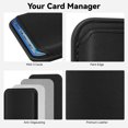 thumbnail image 3 of Magnetic RFID Leather Mag-Safe Card Holder for iPhone 16 Series, Mag-Safe Accessories Stick on Series of iPhone 17/16/15/14/13/12 and Pro/Promax, 3 of 8