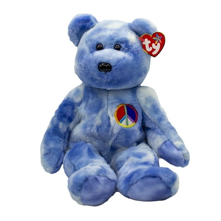 Ty Buddy: Peace the Blue Bear | Stuffed Animal | MWMT s price history on PriceWatchPro