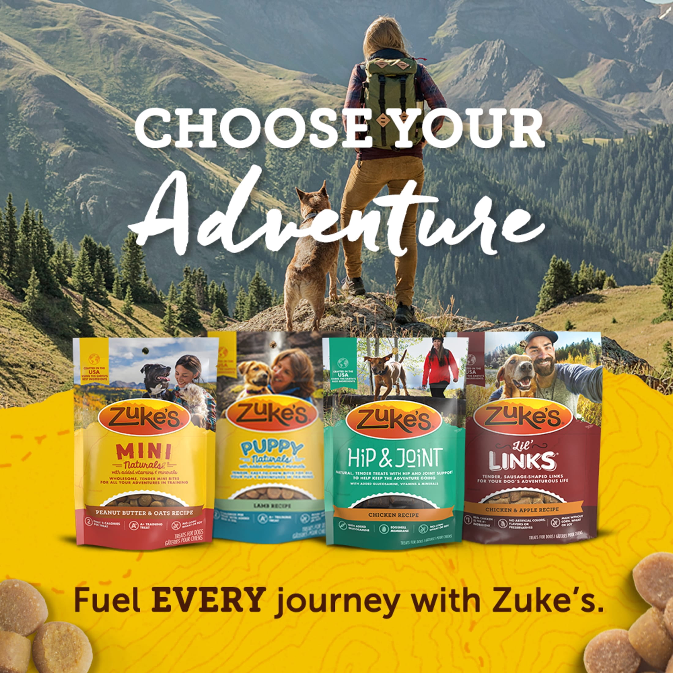 (8 pack) Zuke's Puppy Naturals Dog Training Treats, Lamb & Chickpea Recipe, Tender Chews, 5 oz Pouch