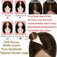 thumbnail image 5 of HAIRRO Hair Toppers for Women Real Human Hair Toppers No Bangs/With Bangs 12 Inch Silk Base Clip in Topper for Women with Thinning Hair Clip In Women Toppers Wiglets Hairpieces for Thinning Hair Brown, 5 of 7