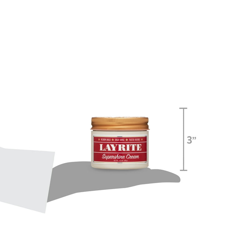Layrite Supershine Cream High Shine Water-Based Styling Cream for
