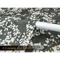 thumbnail image 3 of Aiking Home Collection Blooms Steel Grey Floral Printed Kitchen Tier Curtains, 28” x 30” (2 Panels), 3 of 4